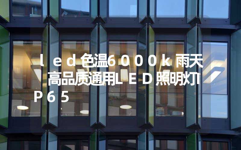 led色温6000k雨天 高品质通用LED照明灯IP65